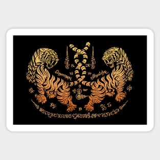 Sak Yant Muay Thai Tigers Sticker